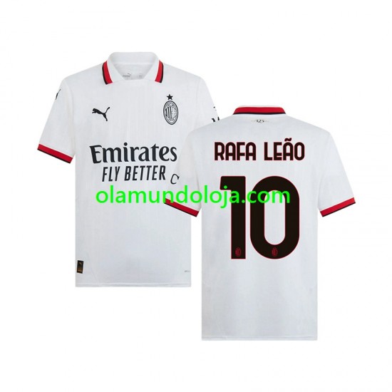 Camisola AC Milan RAFA LEAO 10 Homem Equipamento Segundo 2024-2025 Manga Curta